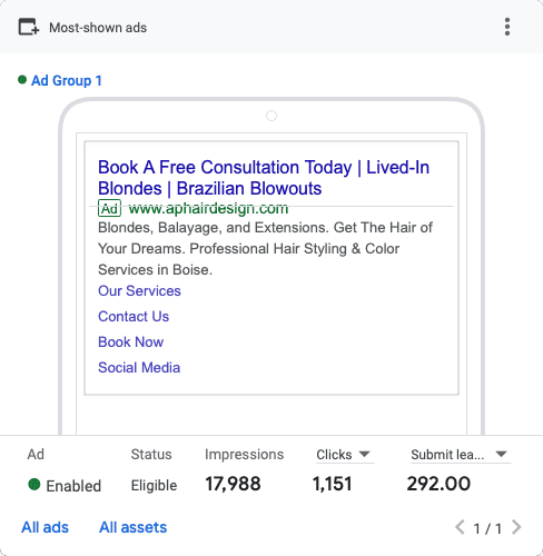 most shown ads(2025.04.01 2025.06.05)
